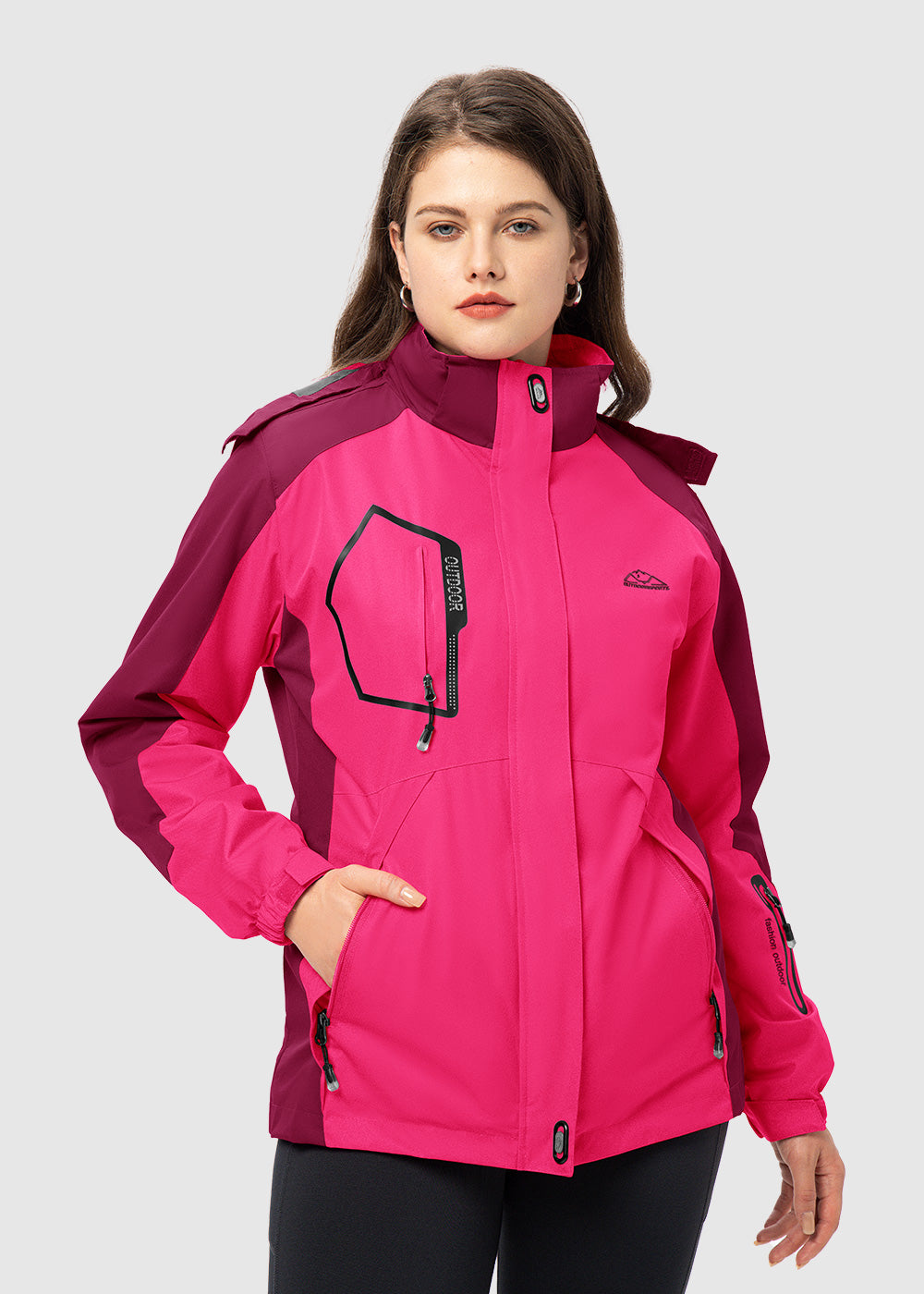 Women's 3-in-1 Water Resistant With Inner Fleece Jacket