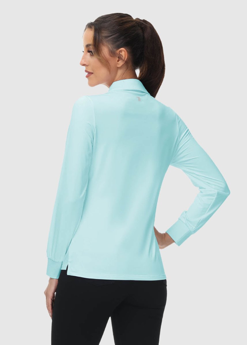 Women's Quick Dry Long Sleeve Polo Shirt – TBMPOY