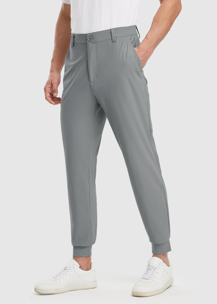 Men's Athletic Joggers Foot Binding Pants - TBMPOY