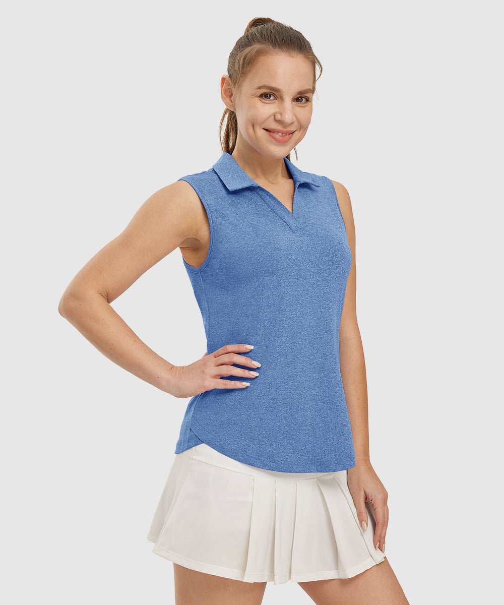 Women's Sleeveless Quick Dry Golf Shirt - TBMPOY