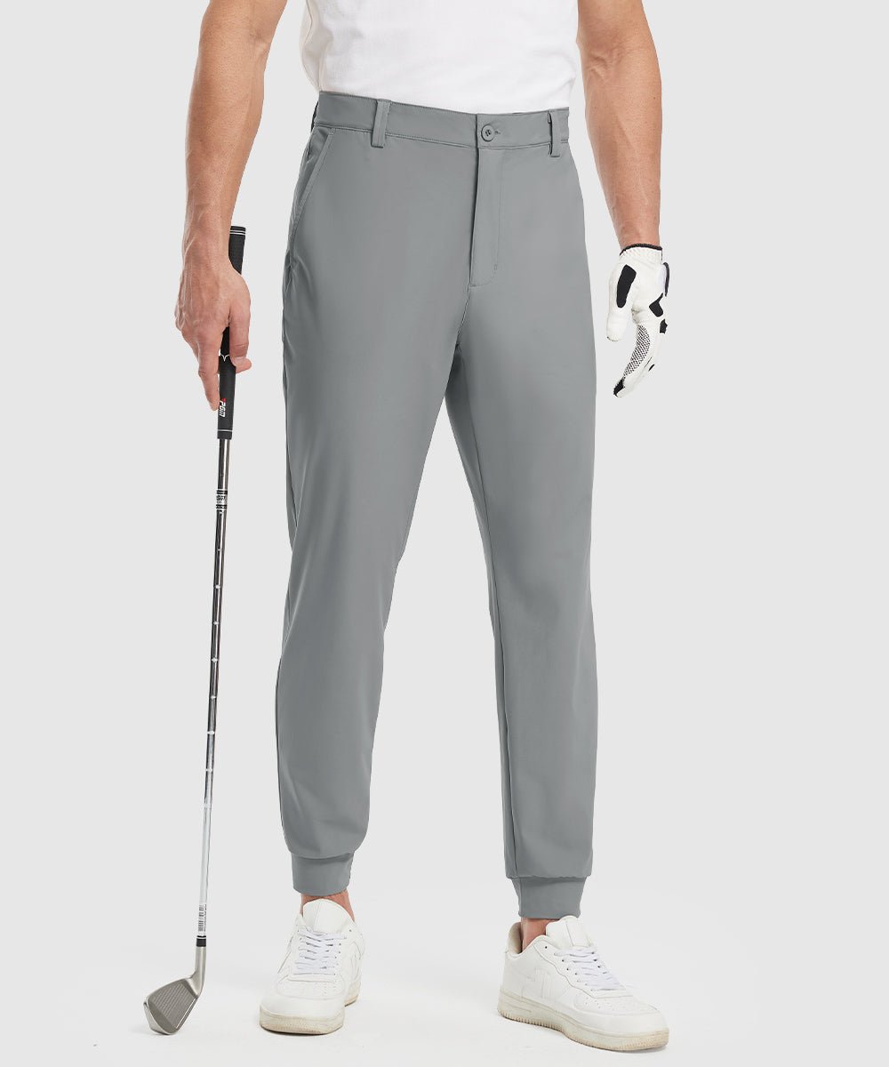 Men's Athletic Joggers Foot Binding Pants - TBMPOY