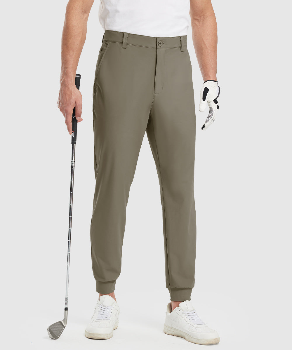 Men's Athletic Joggers Foot Binding Pants - TBMPOY