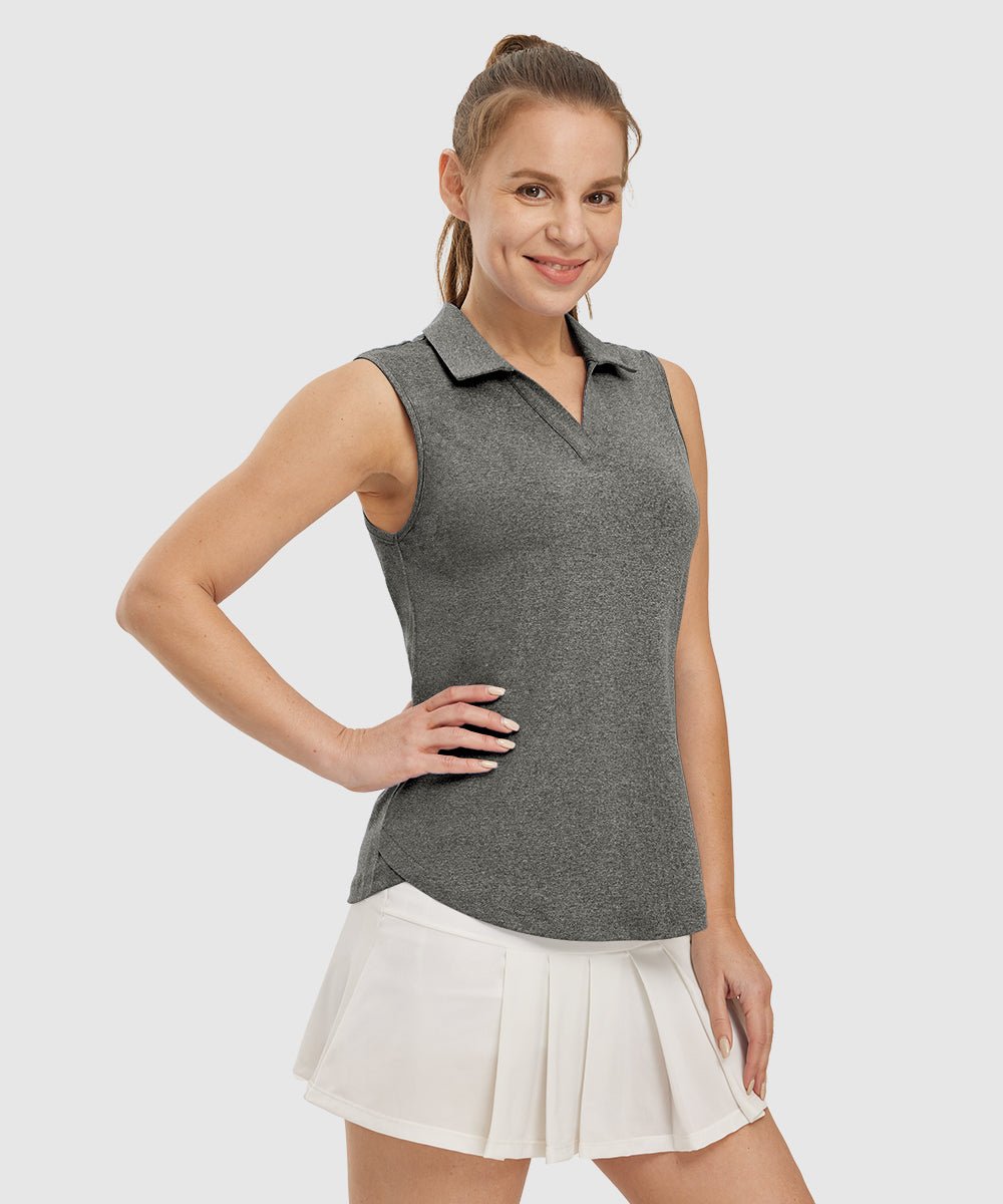 Women's Sleeveless Quick Dry Golf Shirt - TBMPOY