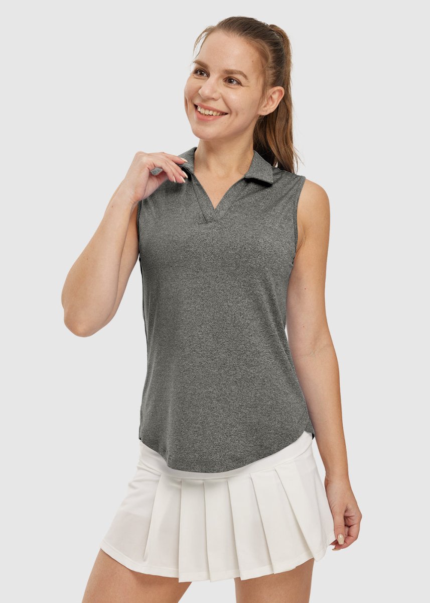 Women's Sleeveless Quick Dry Golf Shirt - TBMPOY