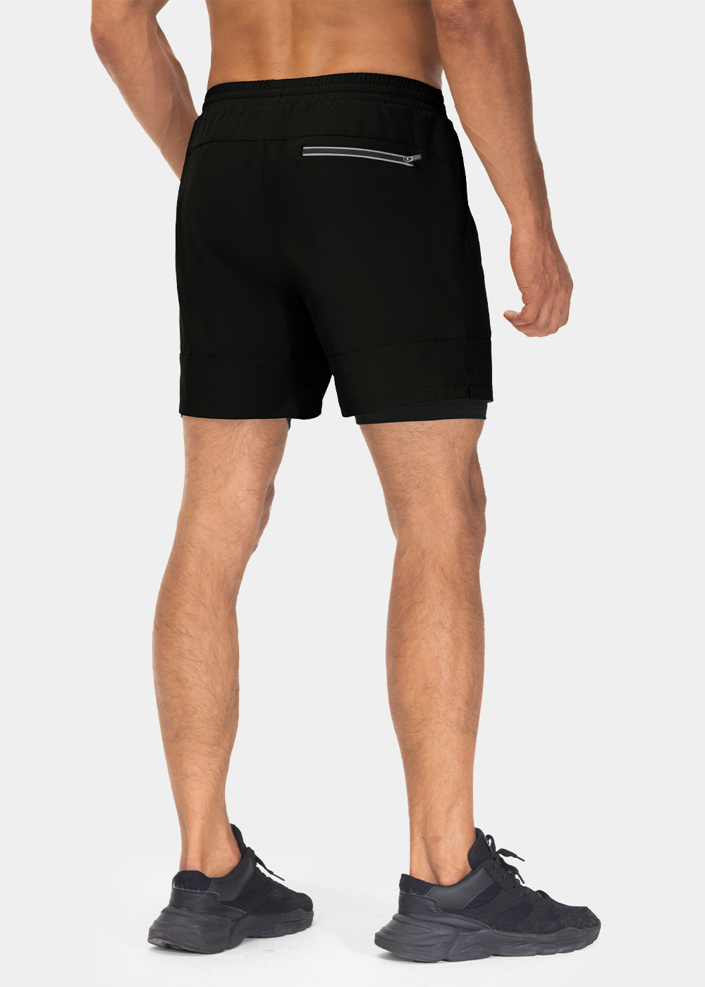 Men's 2 in 1 Athletic Running Gym Compression Shorts - TBMPOY