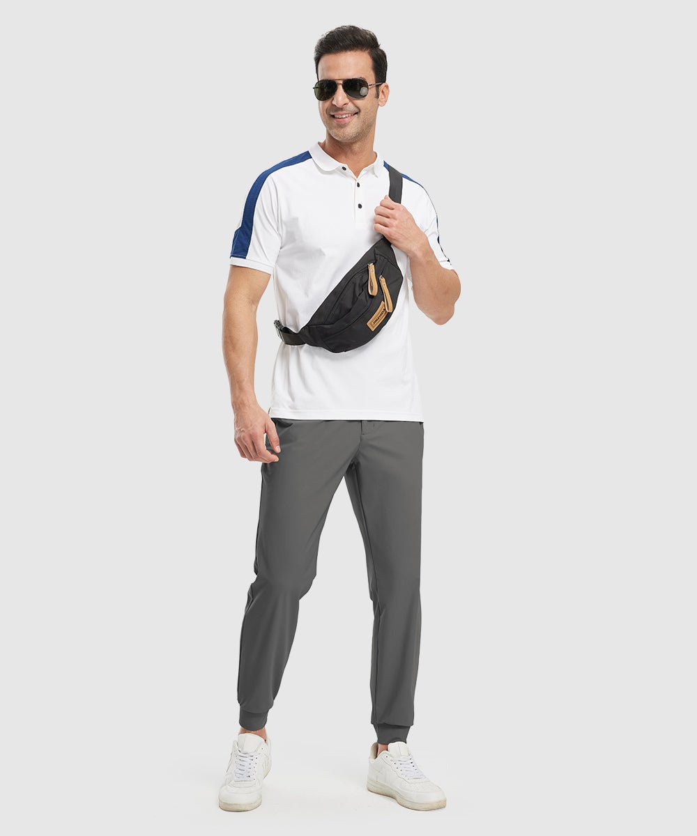 Men's Athletic Joggers Foot Binding Pants - TBMPOY