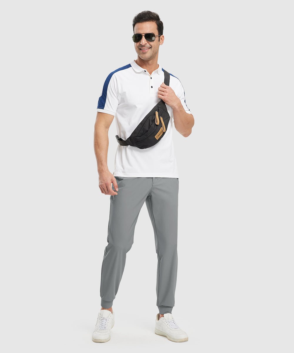 Men's Athletic Joggers Foot Binding Pants - TBMPOY