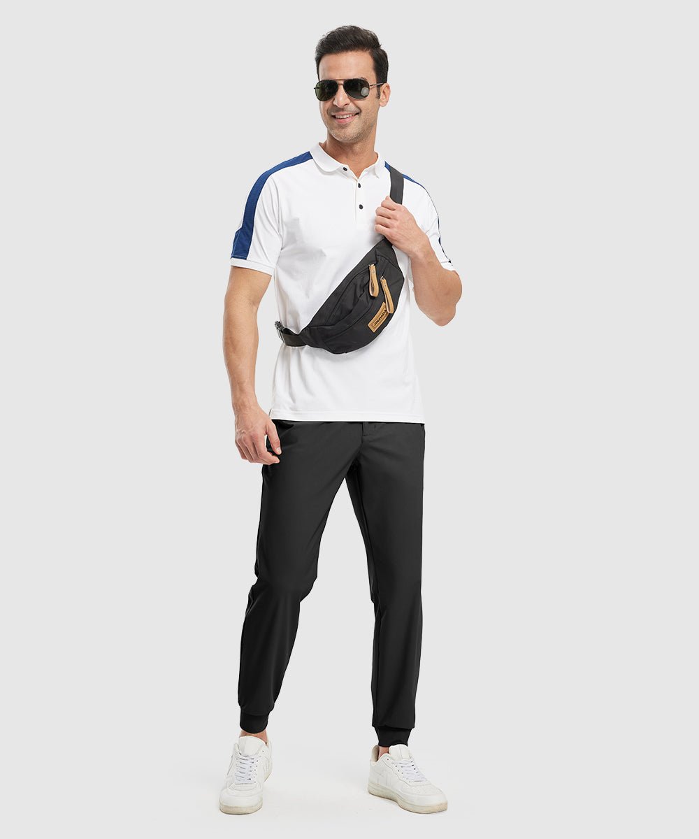 Men's Athletic Joggers Foot Binding Pants - TBMPOY