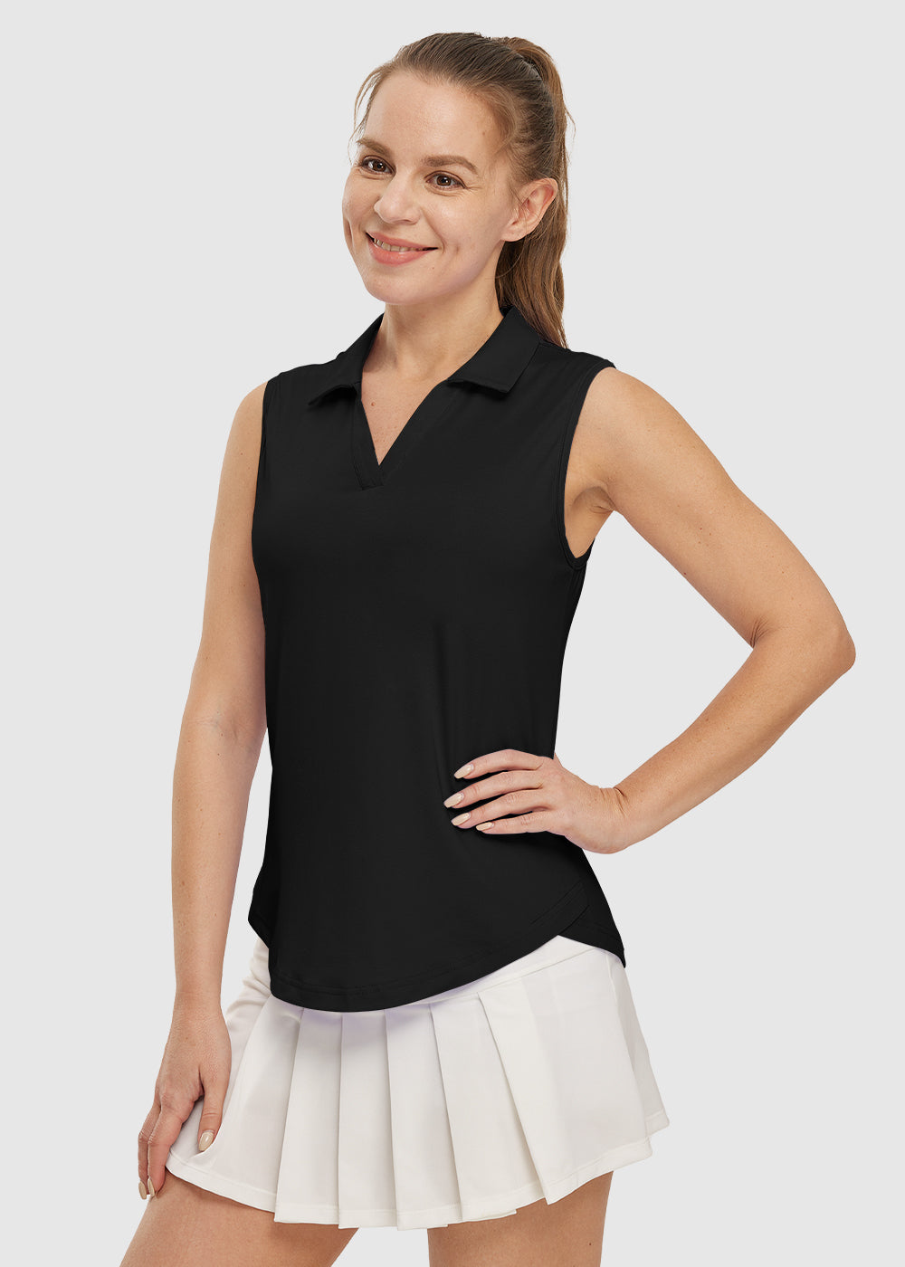 Women's Sleeveless Quick Dry Golf Shirt - TBMPOY