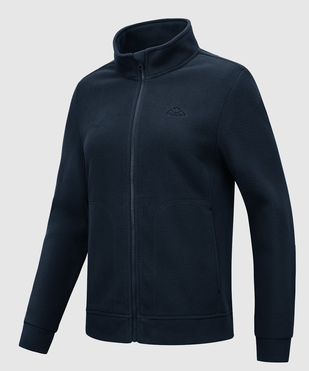 TBMPOY Womens Polar Fleece Jacket Full Zip Lightweight Winter Jackets