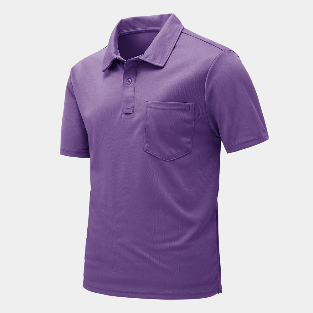 Men's Outdoor Sports Polo Short Sleeve Shirts - TBMPOY