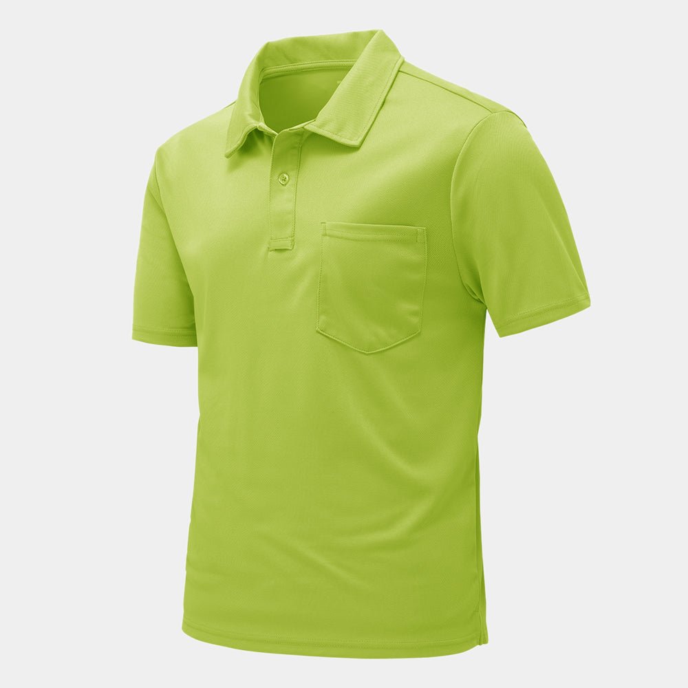 Men's Outdoor Sports Polo Short Sleeve Shirts - TBMPOY