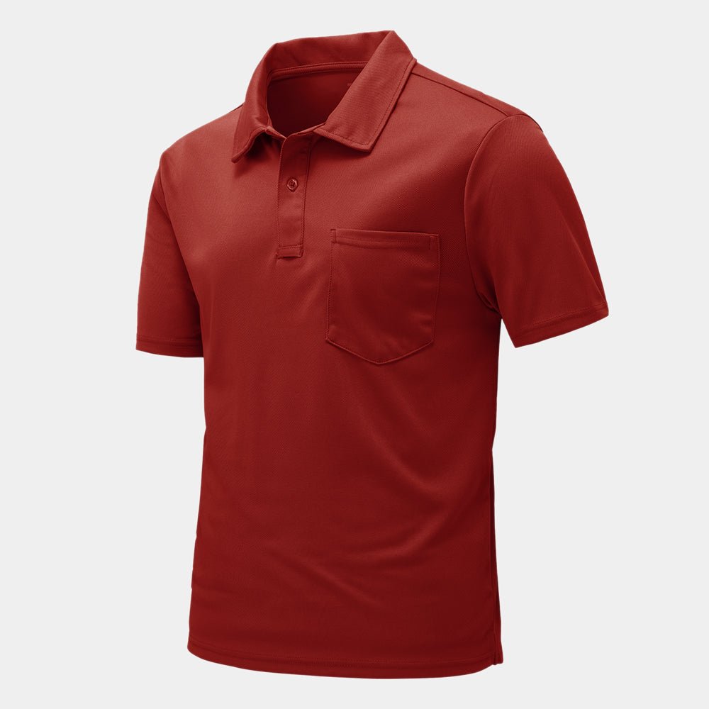 Men's Outdoor Sports Polo Short Sleeve Shirts - TBMPOY