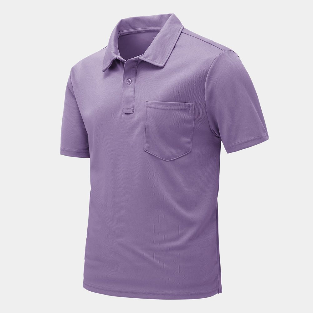 Men's Outdoor Sports Polo Short Sleeve Shirts - TBMPOY