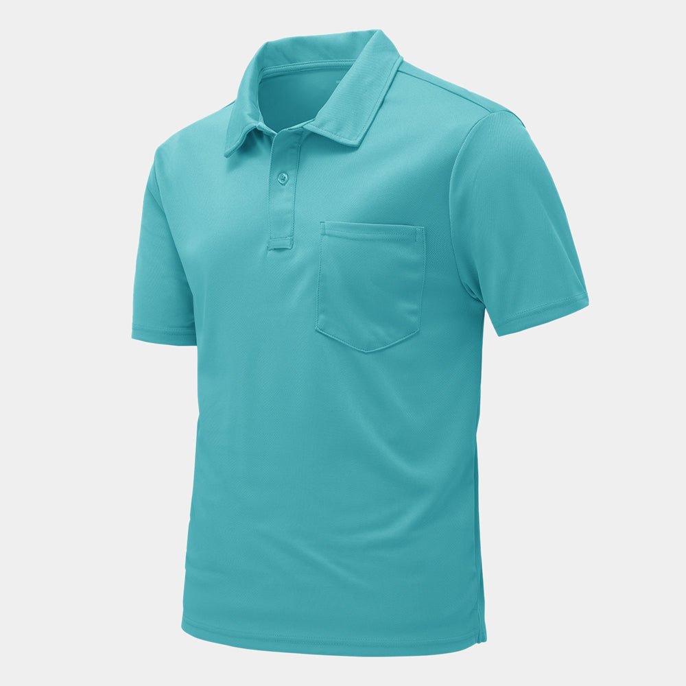 Men's Outdoor Sports Polo Short Sleeve Shirts - TBMPOY