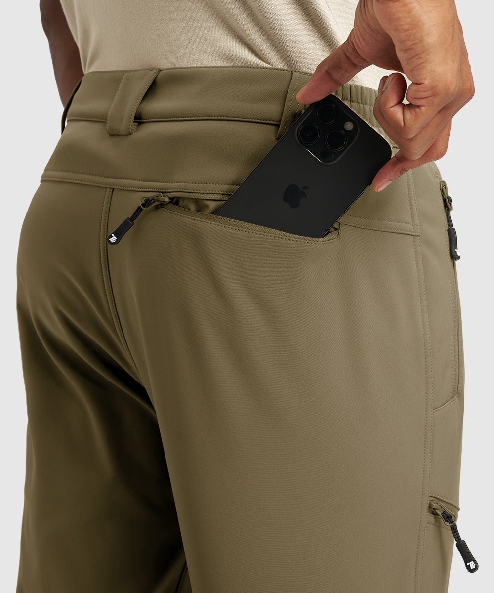 Men's Durable Fleece - Stretch Outdoor Hiking Pants - TBMPOY