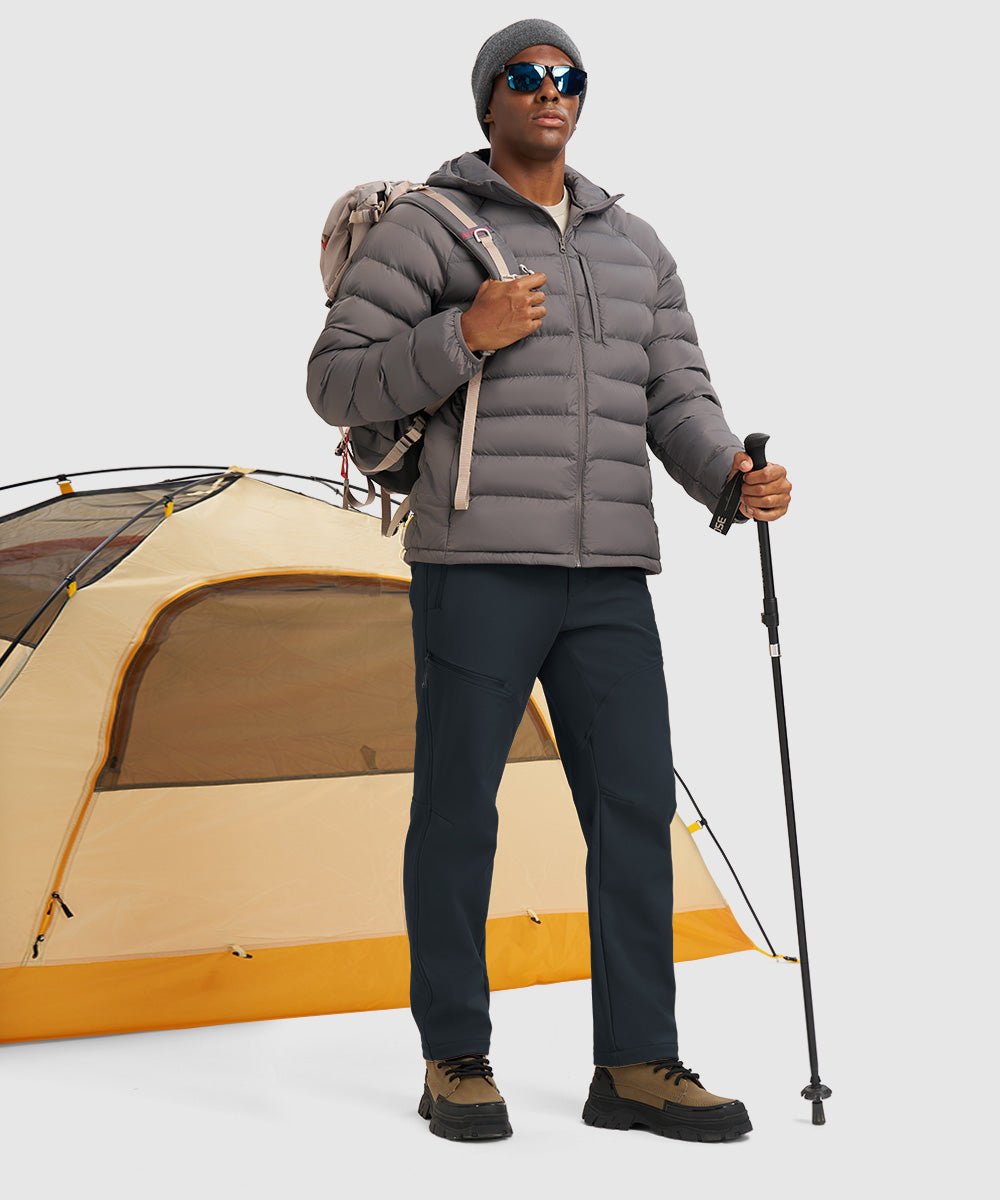 Men's Durable Fleece - Stretch Outdoor Hiking Pants - TBMPOY