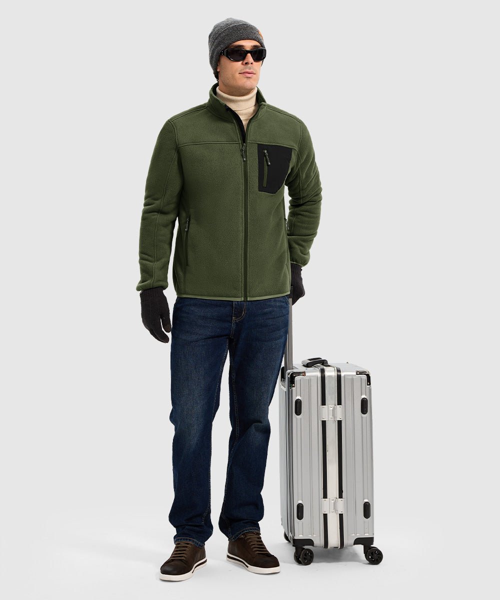 Men's Chest Pocket Fleece Jacket - TBMPOY