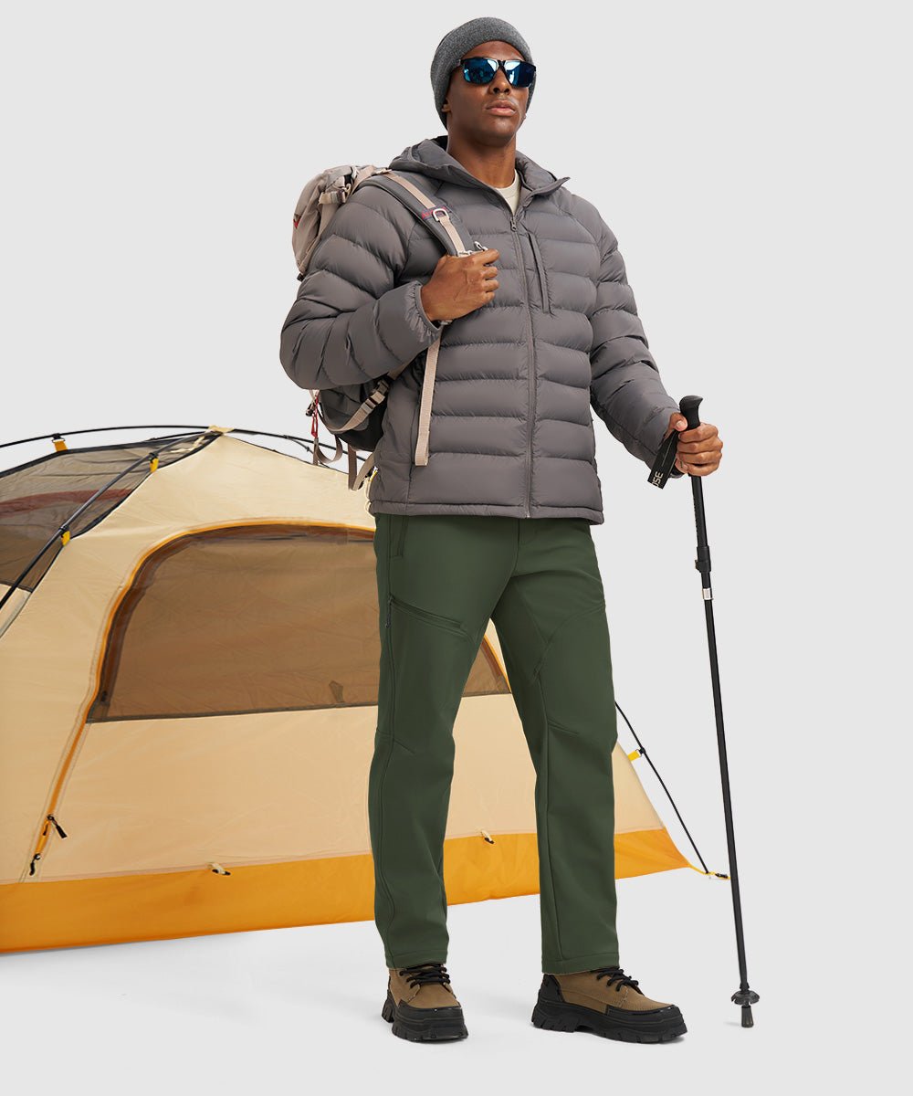 Men's Durable Fleece - Stretch Outdoor Hiking Pants - TBMPOY