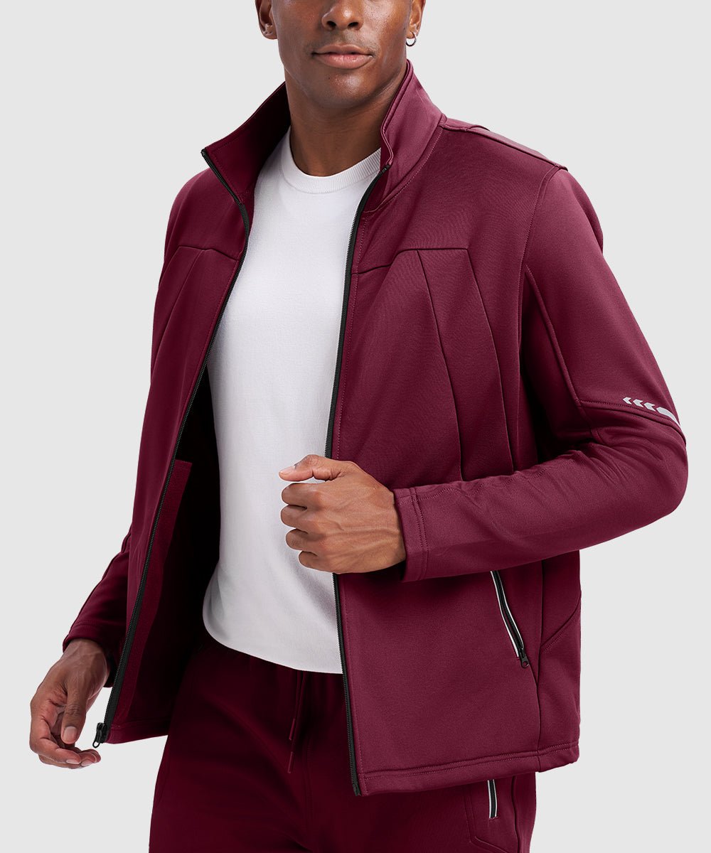 Men's Stand Collar Cold - proof Running Fitness Suit - TBMPOY