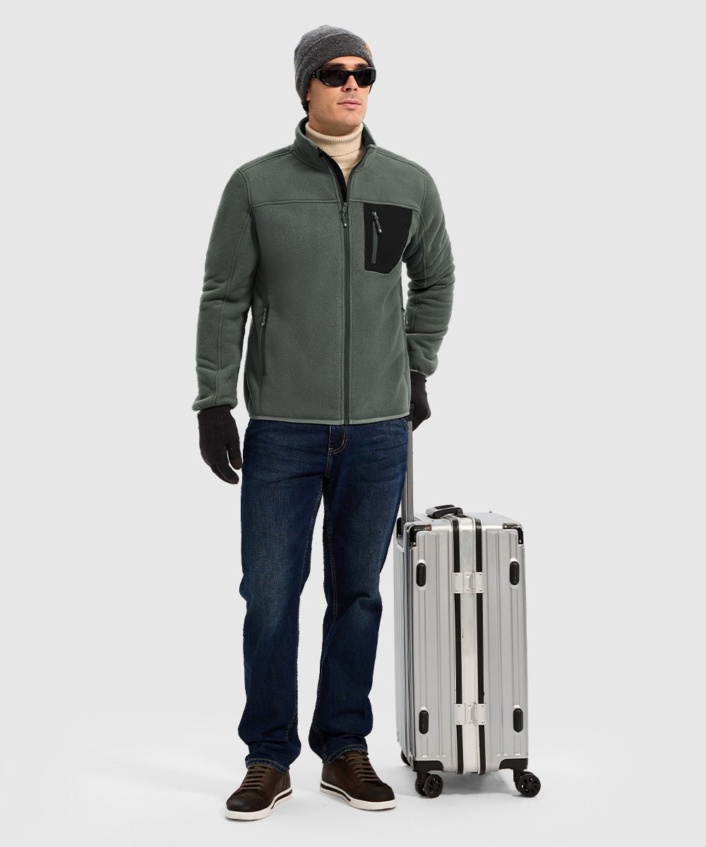 Men's Chest Pocket Fleece Jacket - TBMPOY