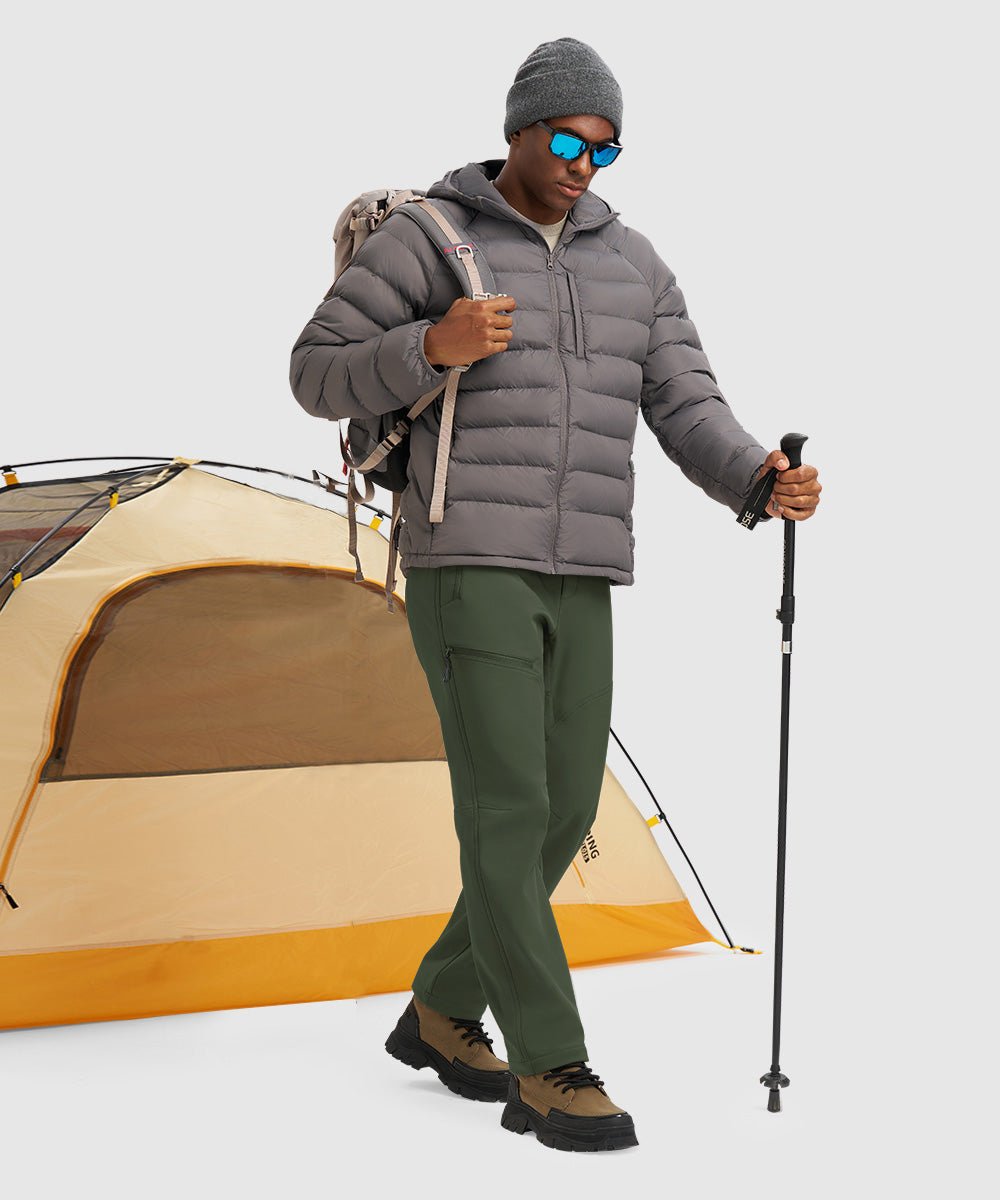 Men's Durable Fleece - Stretch Outdoor Hiking Pants - TBMPOY