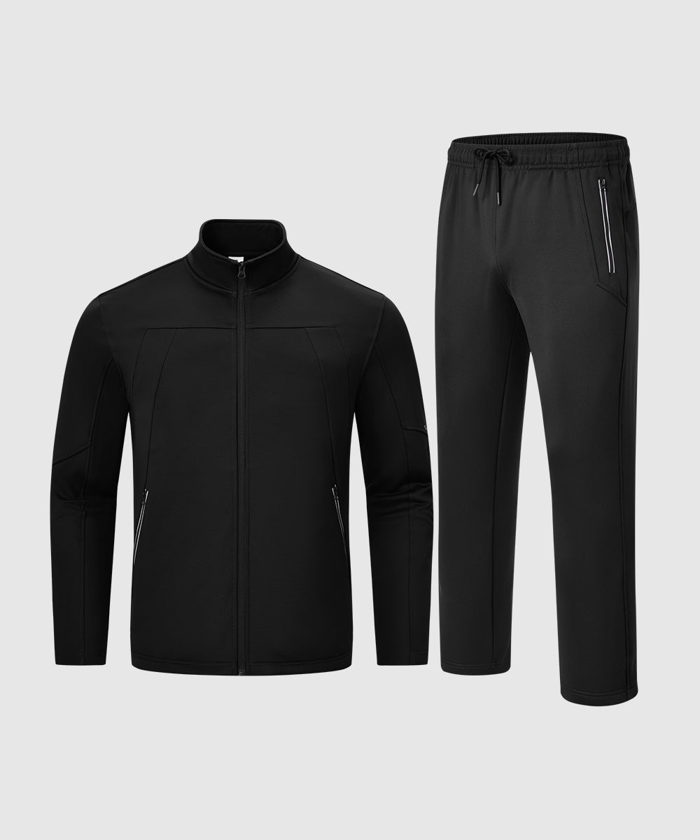 Men's Stand Collar Cold - proof Running Fitness Suit - TBMPOY