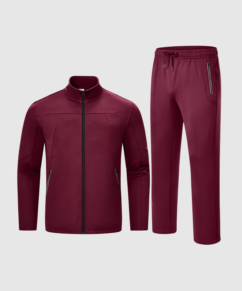 Men's Stand Collar Cold - proof Running Fitness Suit - TBMPOY