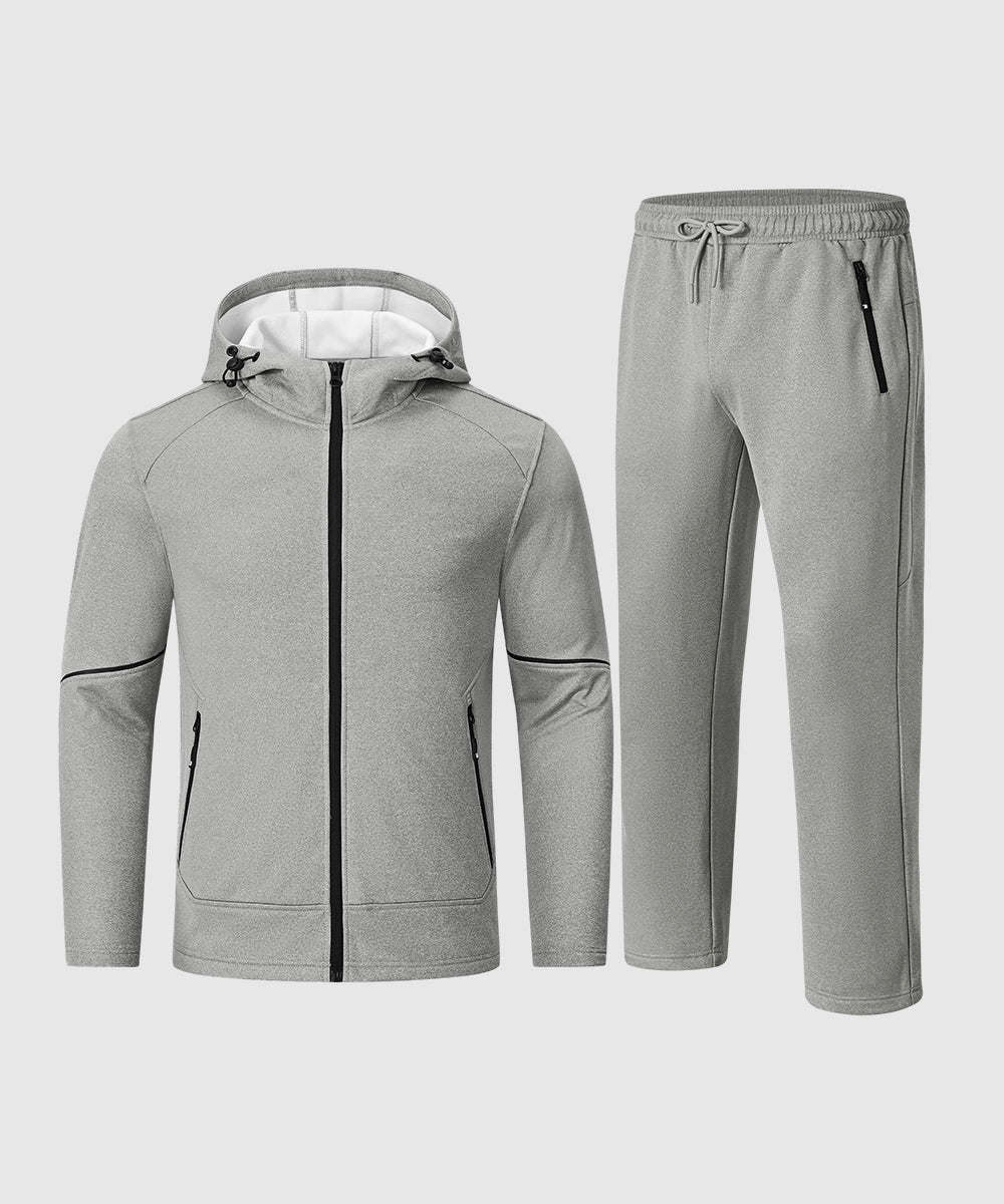 Men's Fleece - Lined Full - Zip Front Training Set - TBMPOY
