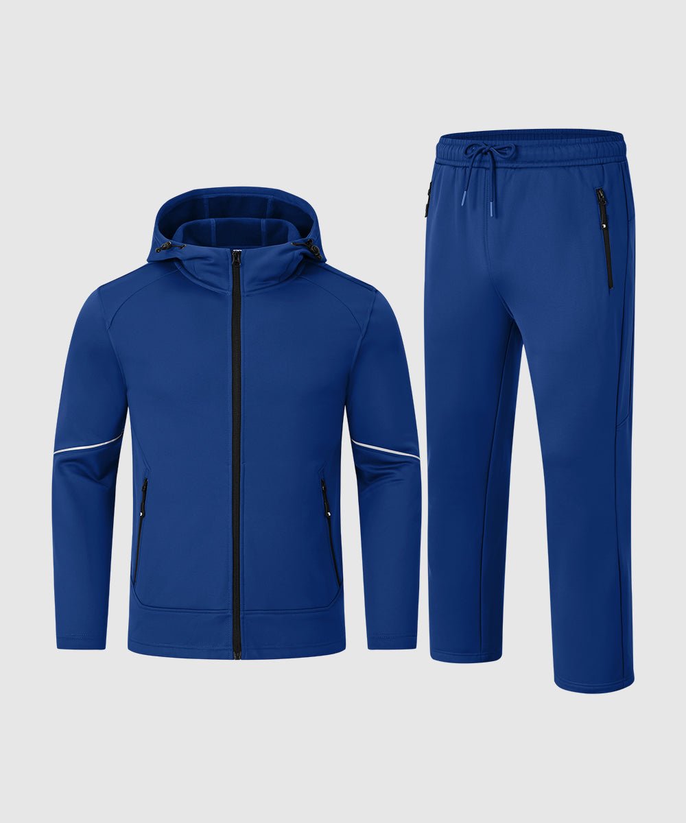 Men's Fleece - Lined Full - Zip Front Training Set - TBMPOY