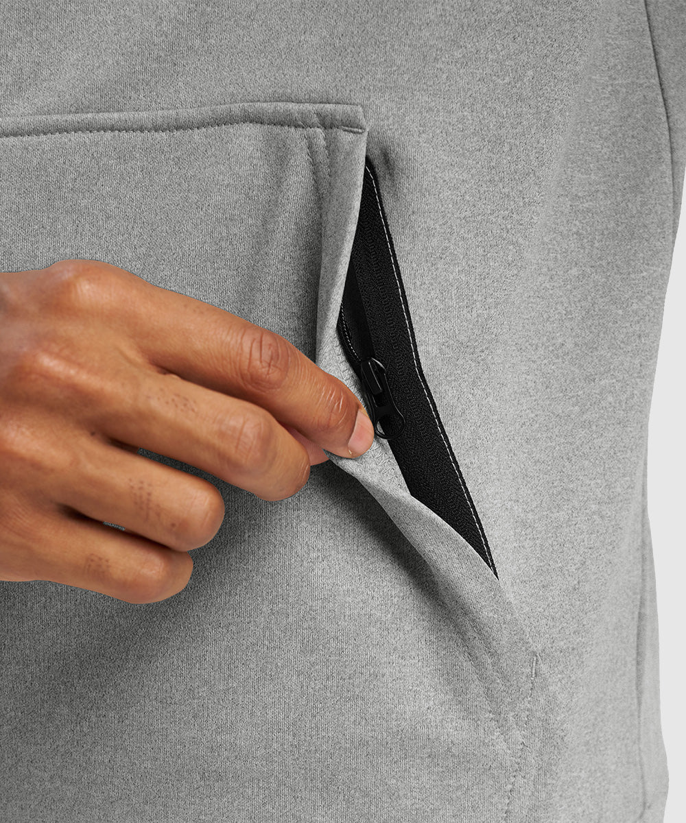 Men's Jogging Workout Gym Warm Up Suits With Hood - TBMPOY