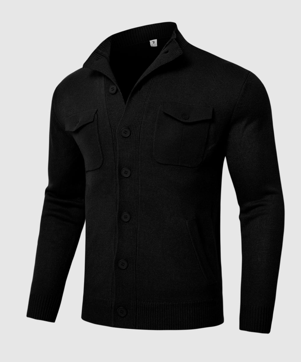 Men's Casual Button Cardigan Sweater - TBMPOY