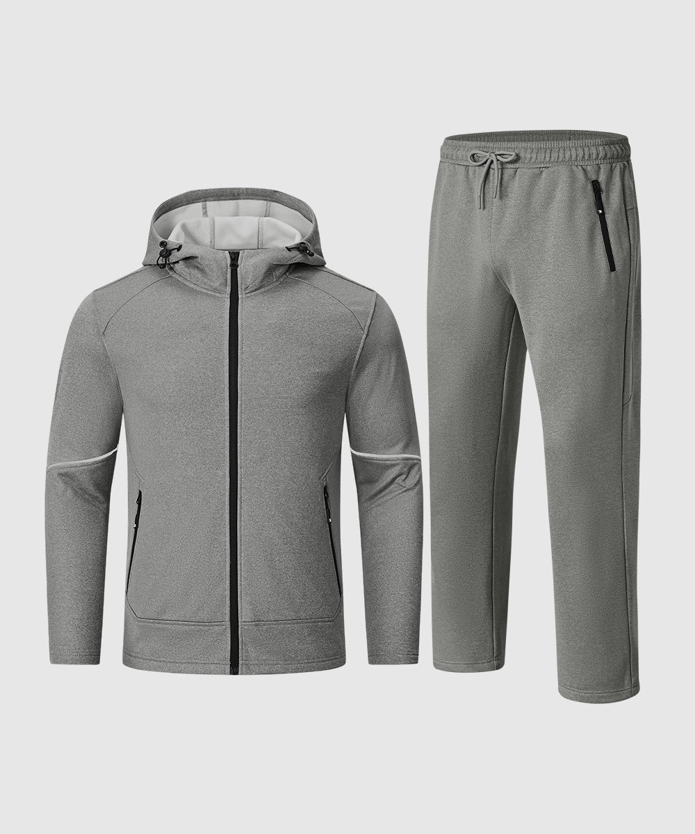 Men's Fleece - Lined Full - Zip Front Training Set - TBMPOY