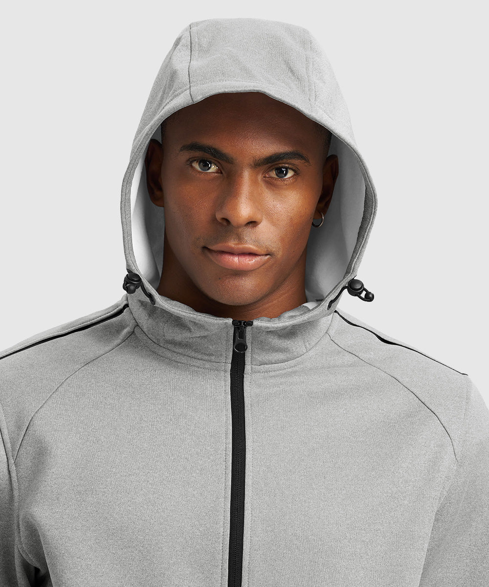 Men's Jogging Workout Gym Warm Up Suits With Hood - TBMPOY
