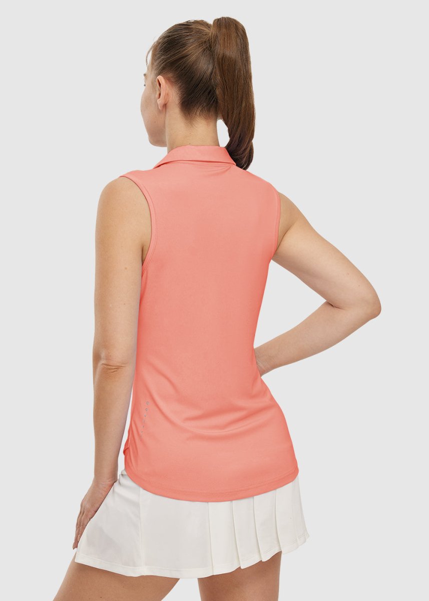 Women's Sleeveless Quick Dry Golf Shirt - TBMPOY