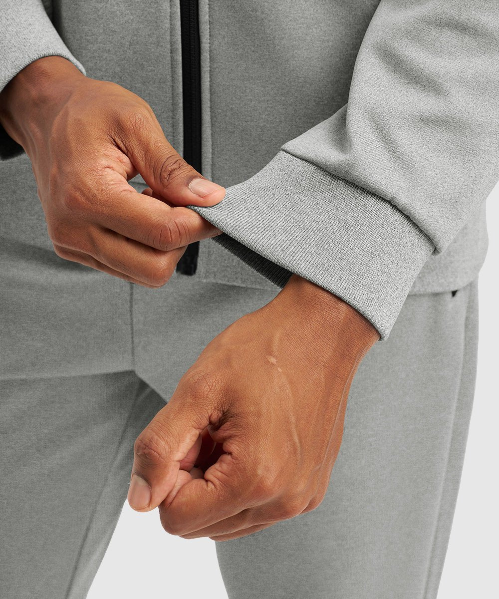 Men's Jogging Workout Gym Warm Up Suits With Hood - TBMPOY