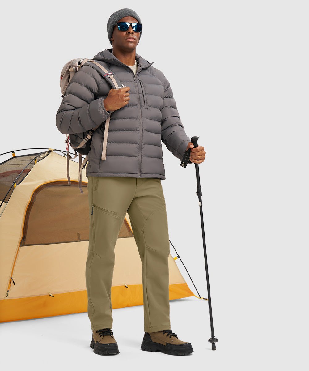 Men's Durable Fleece - Stretch Outdoor Hiking Pants - TBMPOY