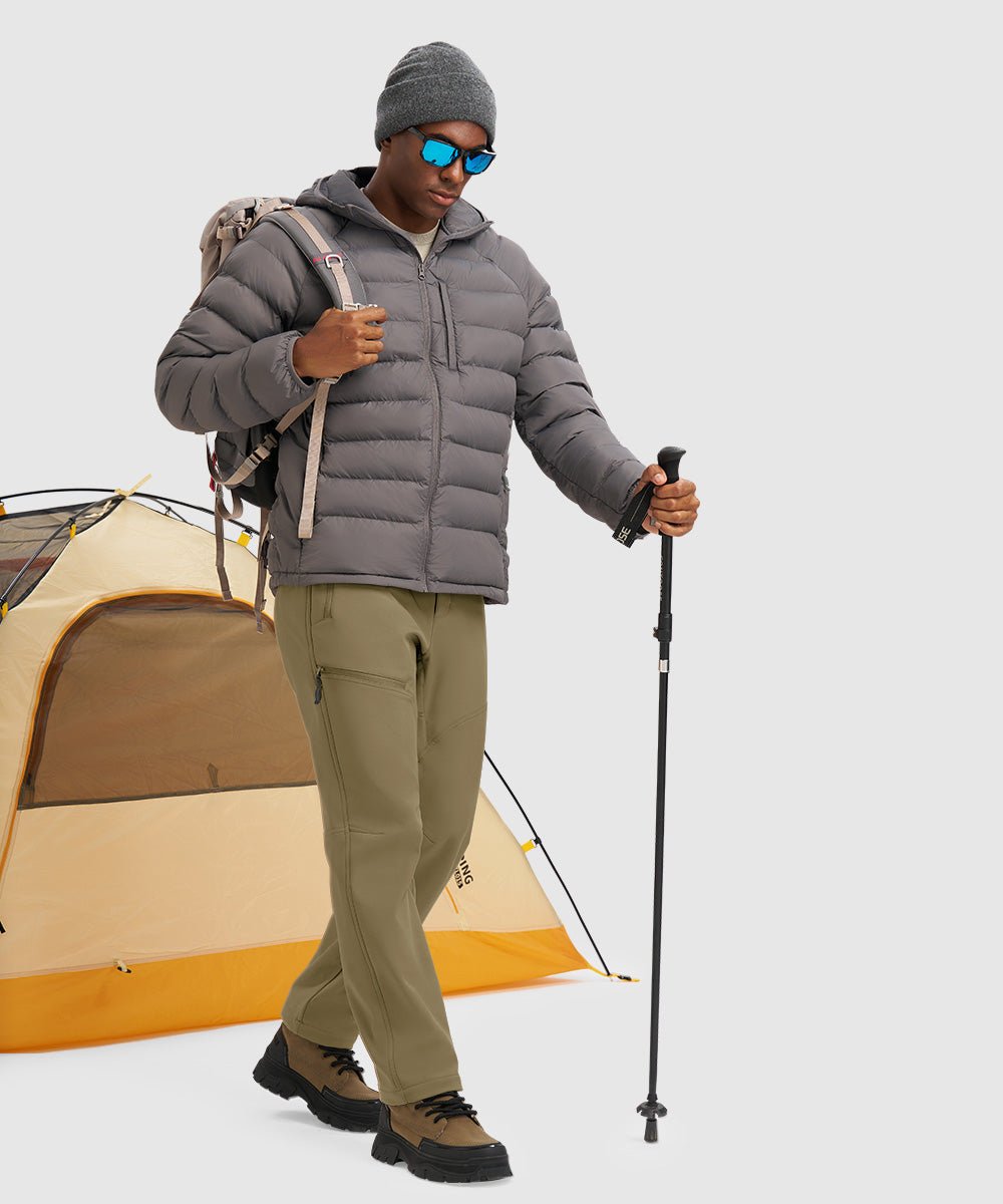 Men's Durable Fleece - Stretch Outdoor Hiking Pants - TBMPOY