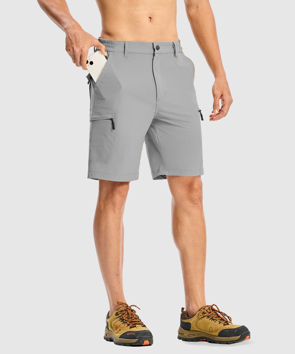 Men's Stretchy Quick Dry Cargo Hiking Shorts - TBMPOY