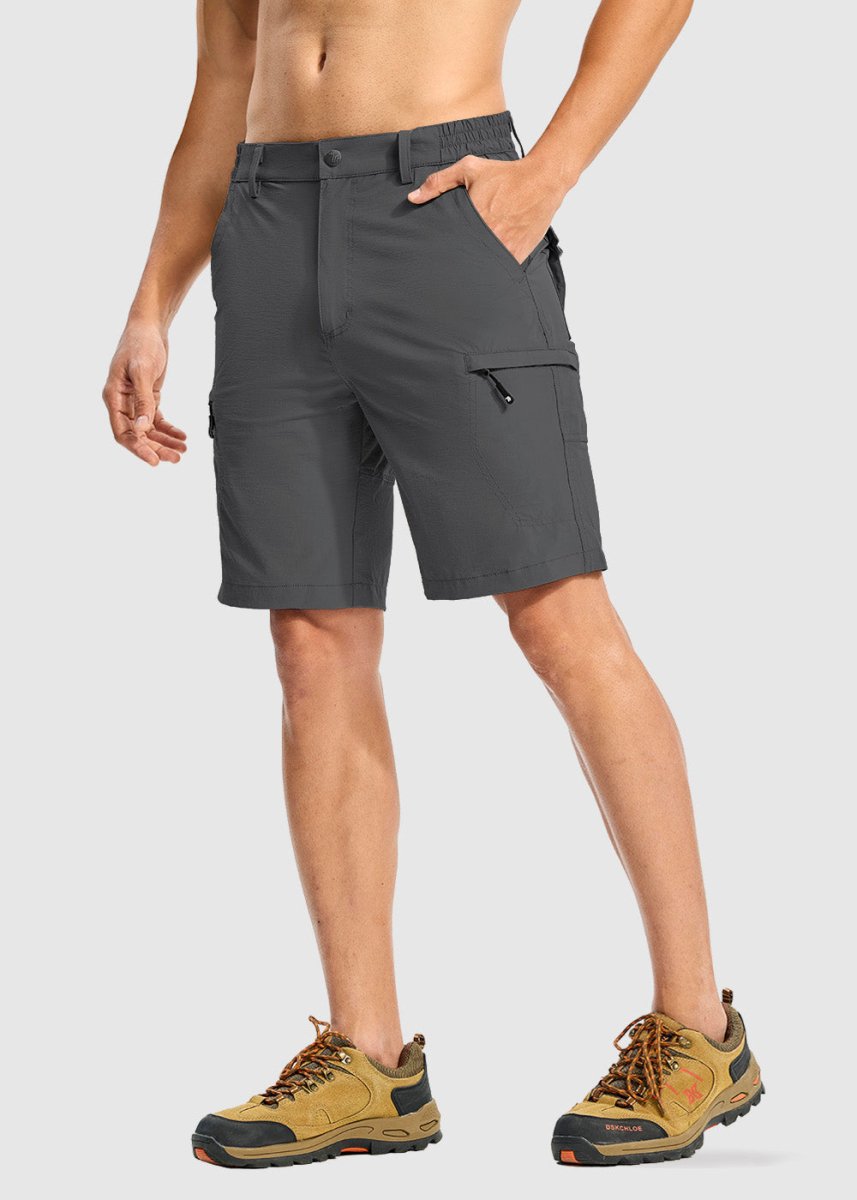Men's Stretchy Quick Dry Cargo Hiking Shorts - TBMPOY