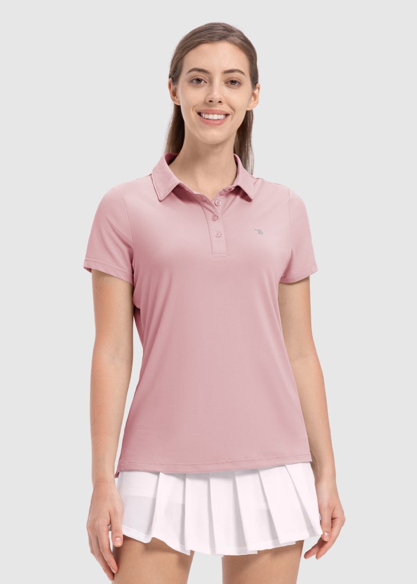 Women's 4 - Button Quick Dry Polo Shirts - TBMPOY