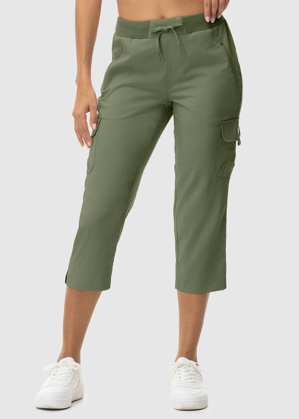 Women's Outdoor Athletic Travel Casual Cropped Pants - TBMPOY