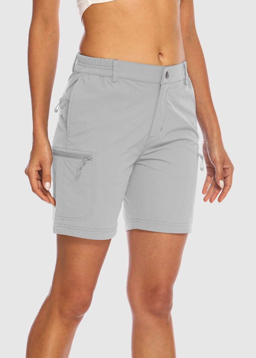 Women's Quick Dry Lightweight Stretchy Cargo Shorts--Plus - TBMPOY