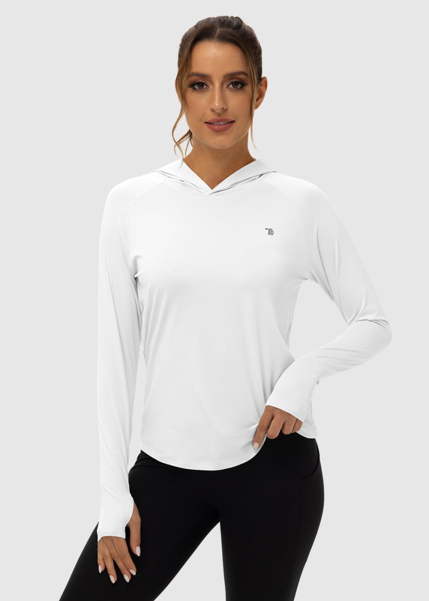 Women's UPF 50+ Sun Protection Hoodie Shirt - TBMPOY