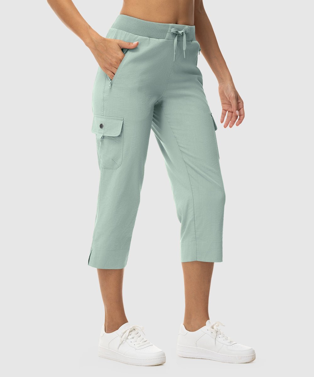 Women's Outdoor Athletic Travel Casual Cropped Pants - TBMPOY