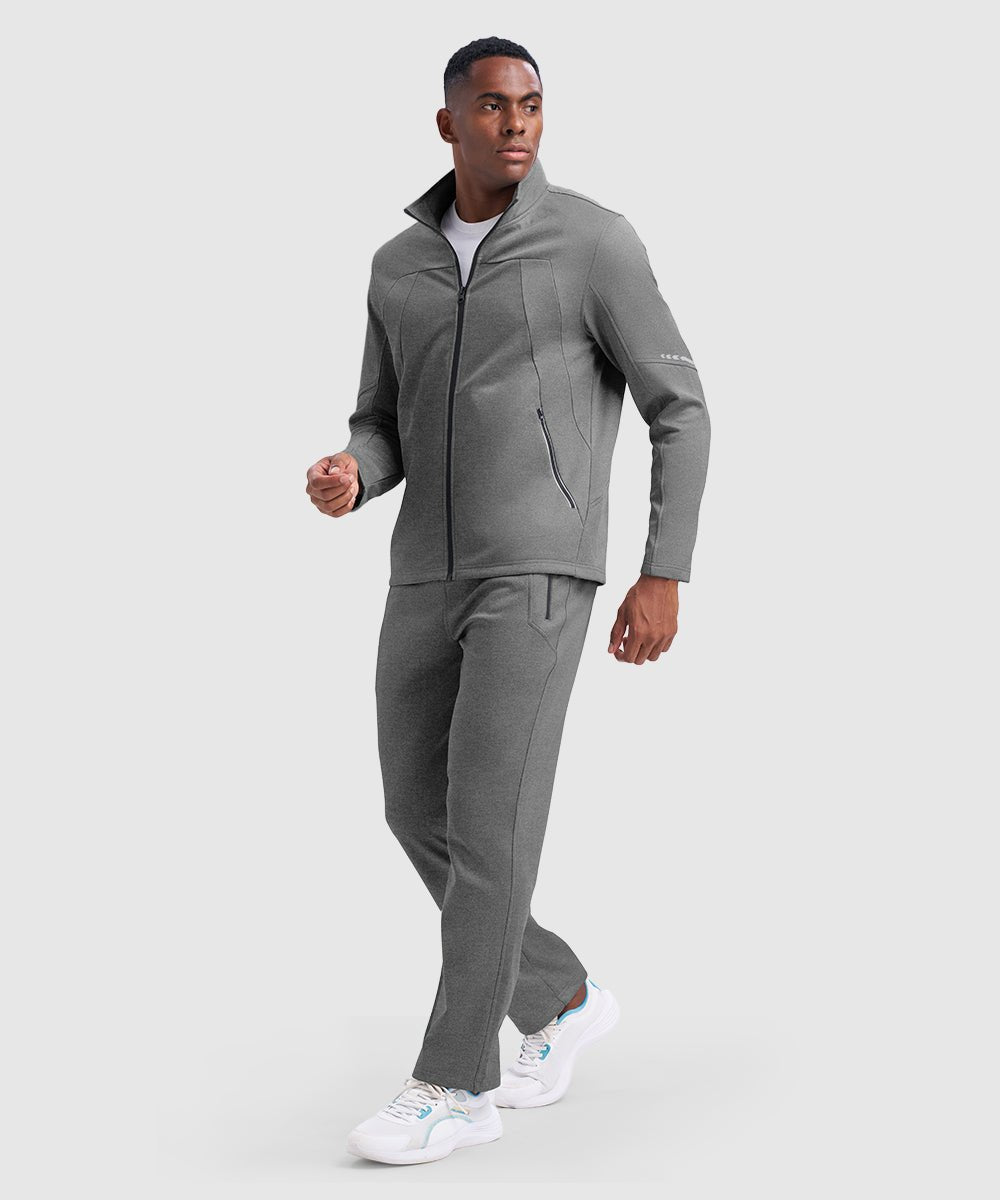 Men's Stand Collar Cold - proof Running Fitness Suit - TBMPOY