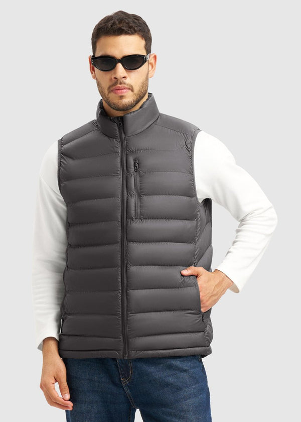 Men's Lightweight Puffer Chest Pocket Vest - TBMPOY