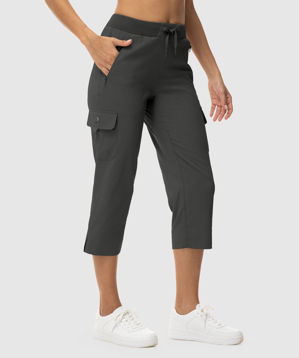 Women's Outdoor Athletic Travel Casual Cropped Pants - TBMPOY