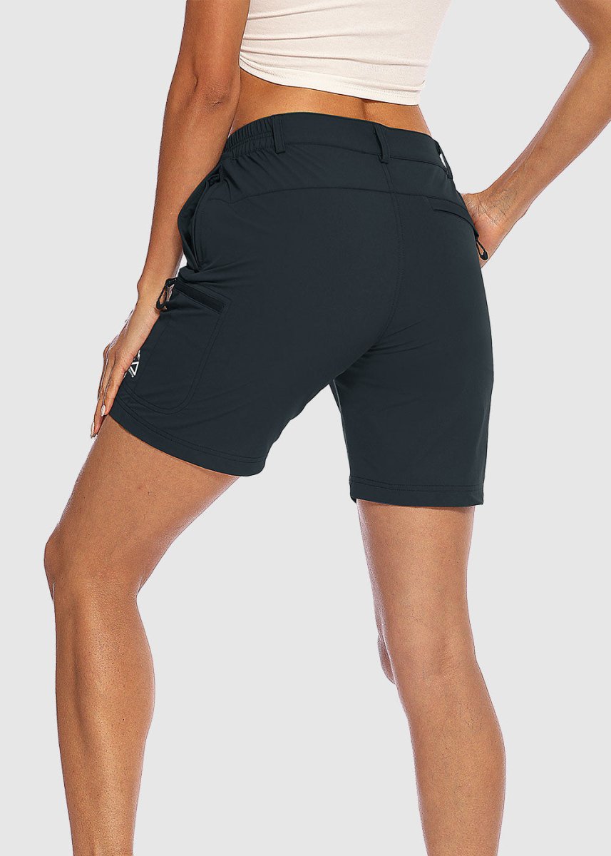 Women's Quick Dry Lightweight Stretchy Cargo Shorts--Plus - TBMPOY