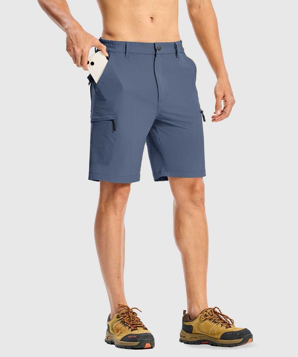 Men's Stretchy Quick Dry Cargo Hiking Shorts - TBMPOY